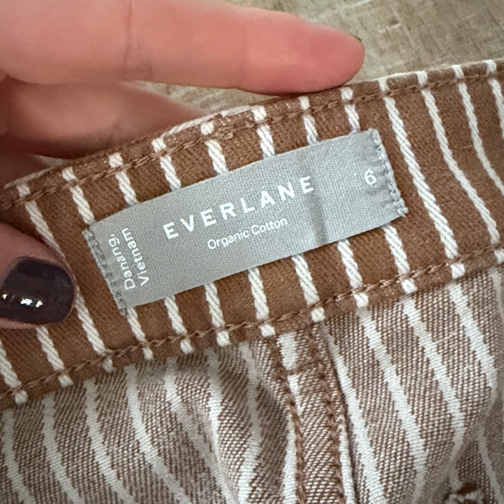Everlane striped utility barrel pants - Picture 2 of 3